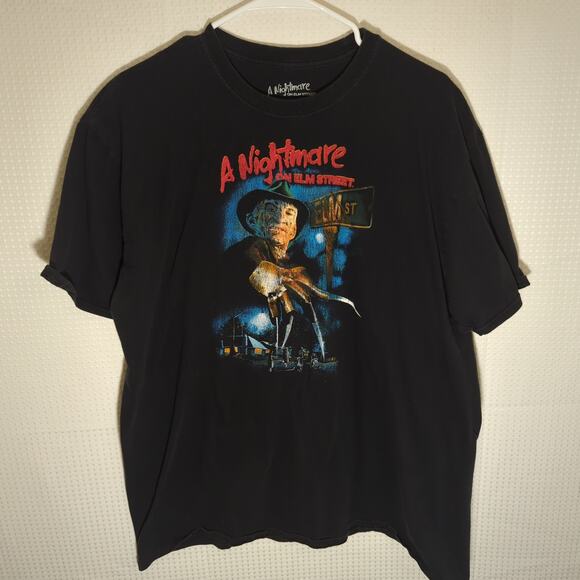 Nightmare on Elm Street T-Shirt 2XL Freddy Krueger Horror Graphic Tee Mens - Picture 1 of 5